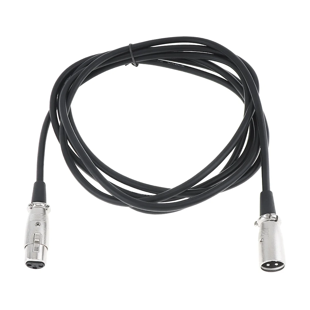 2 м 3 Pin XLR штекер к женскому микрофонному удлинителю аудио удлинительные кабели шнур провод линия черный для 6 мм микрофона