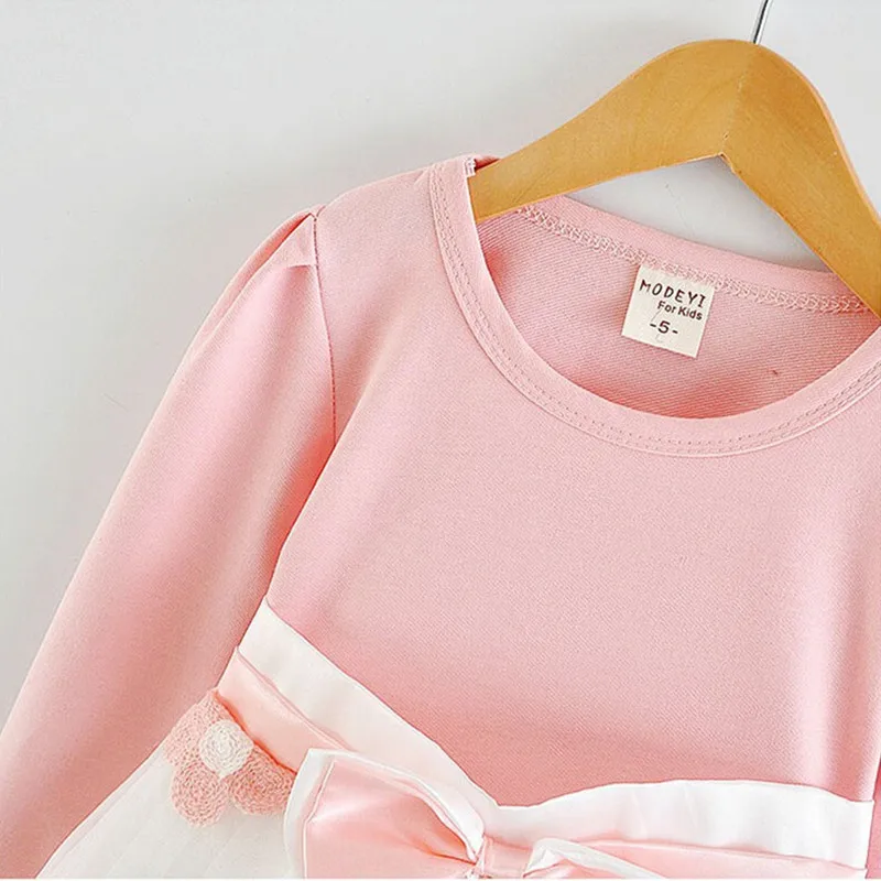 Long Sleeve 1 Year Girl Baby Birthday Dress 0 2T Newborn Toddler Christening Dresses Winter Girl Casual Clothes Vestido Infantil