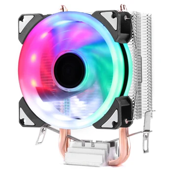 

DELEFUN CPU Cooler 2 Pure Copper Heat Pipe Cooling Tower Cooling System 9mm CPU Cooling Fan CPU Radiator for AMD .