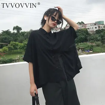 

Loose Pleated Fashion Blouse Fashion Pocket Single Breast 2020 Spring Elegant Goddess Casual Solid Color Style Shirt DMY3876