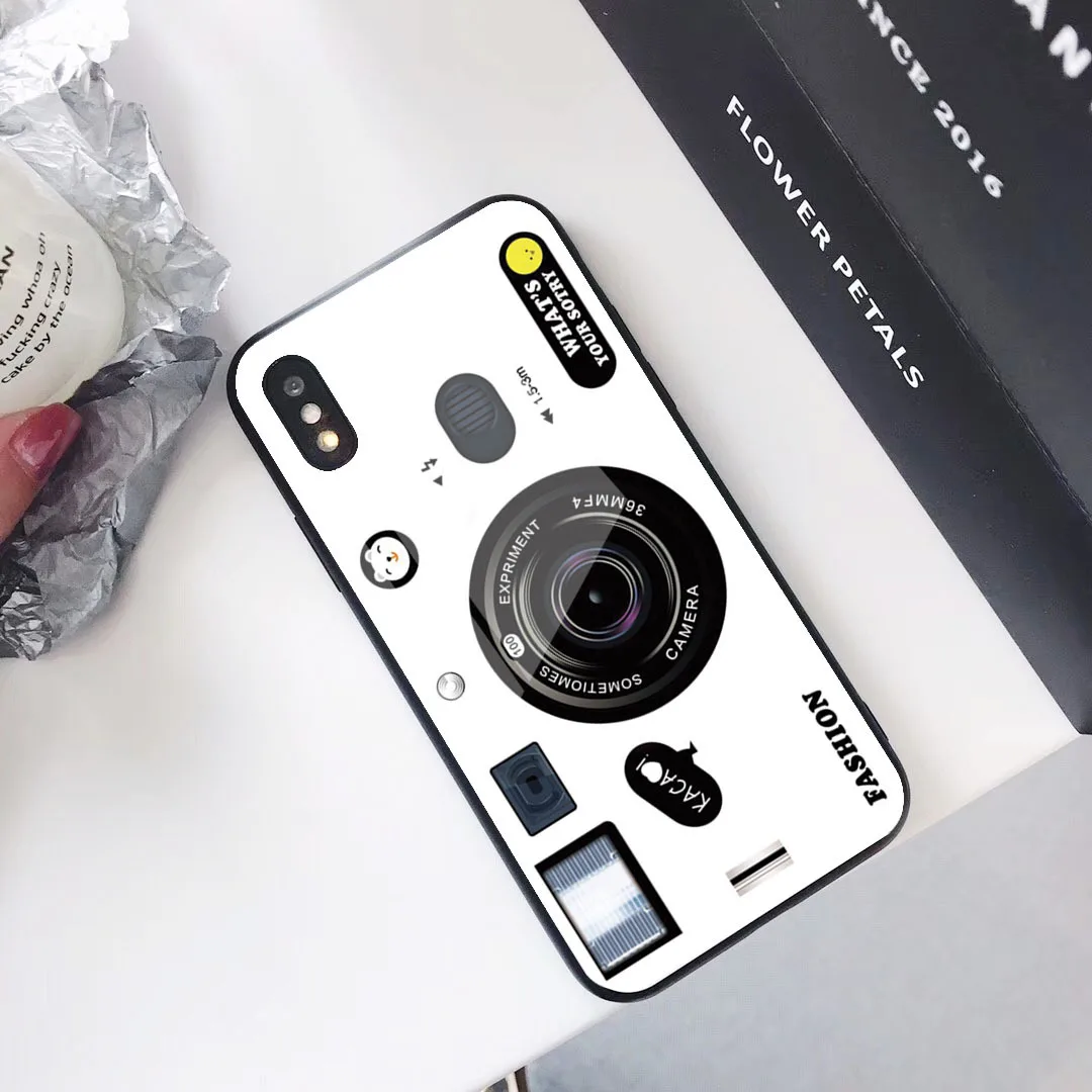Винтажный чехол из закаленного стекла для камеры iPhone 11 Pro Max XS Max XR X XS i8 Plus i8 i7 i7 Plus чехол для iPhone 11 6s Plus