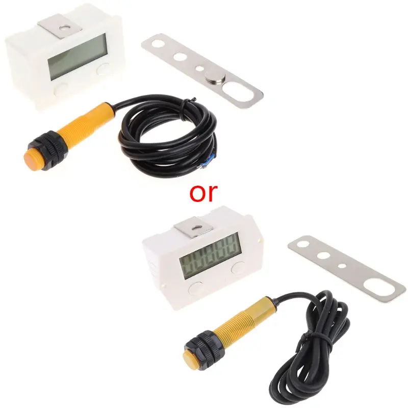Proximity Switch & Support LCD Digital 5-Digit Punch Counter w/Strong Magnetic