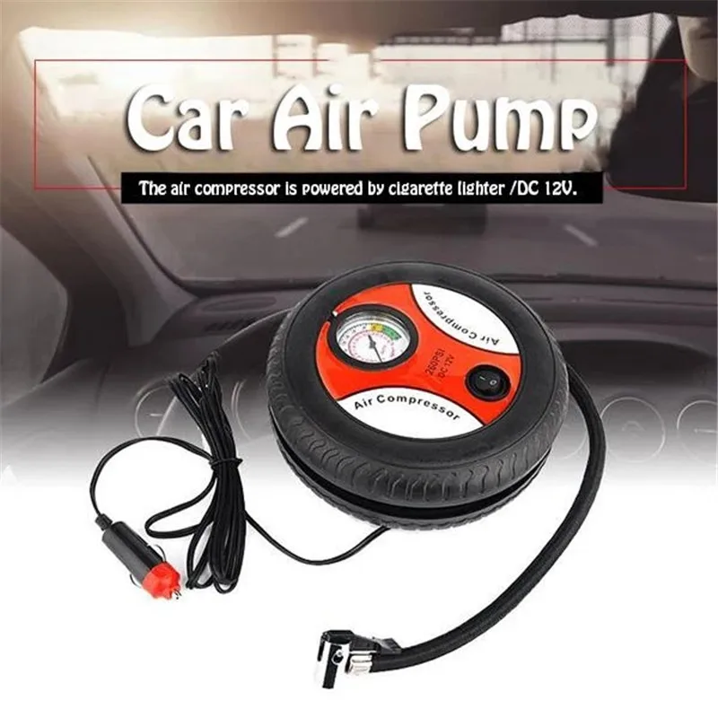 Car Air Pump 260PSI DC 12V Auto Pump Portable Electric Mini Tire Inflator Air Compressor drop shipping (3)