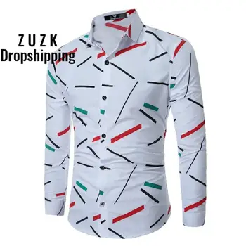 

Drop Shipping, New Men Shirt Male Dress Shirts Men's Fashion Casual Long Sleeve Business Formal Shirt camisa social masculina