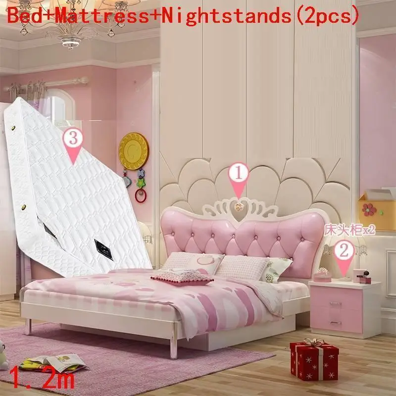 Number 6 Mebles mobles Hochbett, детская деревянная мебель для спальни, деревянная кровать Cama Infantil Muebles, детская кровать - Цвет: Number 6