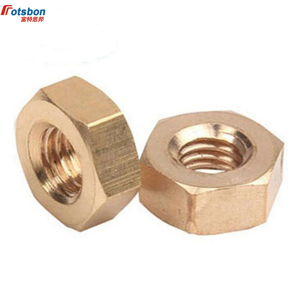 

M1/M1.6/M2/M3-M30 Hex Brass Nut Hexagon Copper Nuts Ecrou Tuercas Thread Suit Screw Caps for Bolts Tuerca Cejilla Moeren DIN934