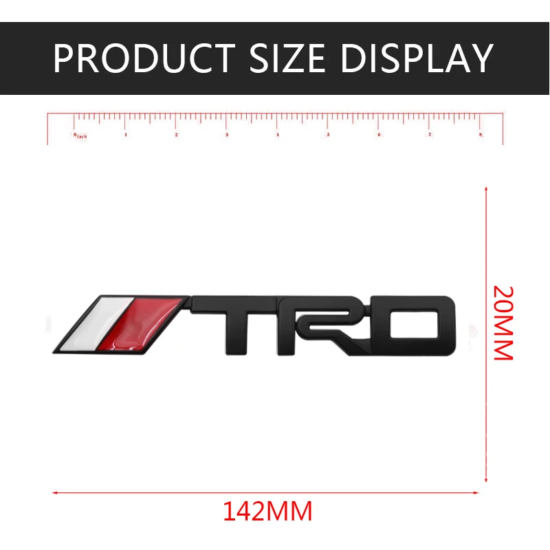 1 шт. автомобильный Стайлинг черный серебристый 3D логотип TRD эмблема наклейка