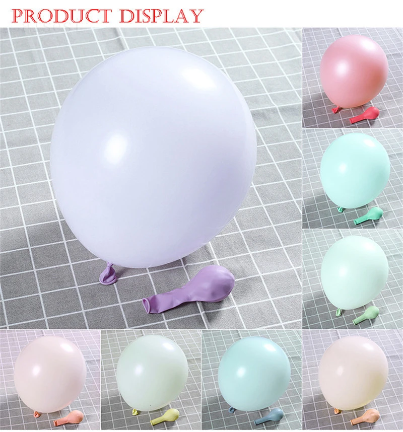 Macaron Latex balloons Helium Balloon For Party Wedding Birthday Child Toys Globos Party Balloons 10/20pcs mix