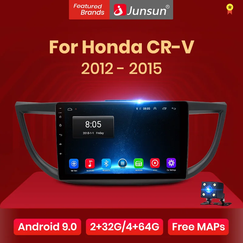 Junsun V1 2G + 32G Android 9 0 для honda crv CR V 2011 2013 2015 автомобильный Радио мультимедийный видео