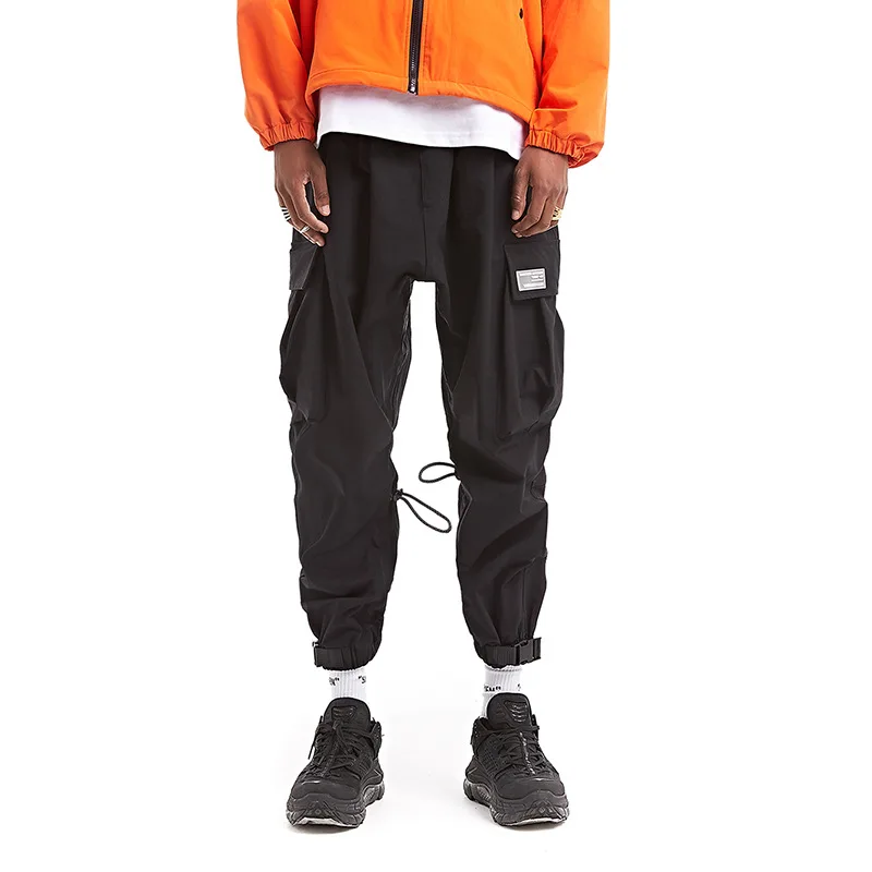  Autumn New Tide Brand Overalls Drawstring Trousers Men's Multi-color Adjustable Loose Wide Leg Casu