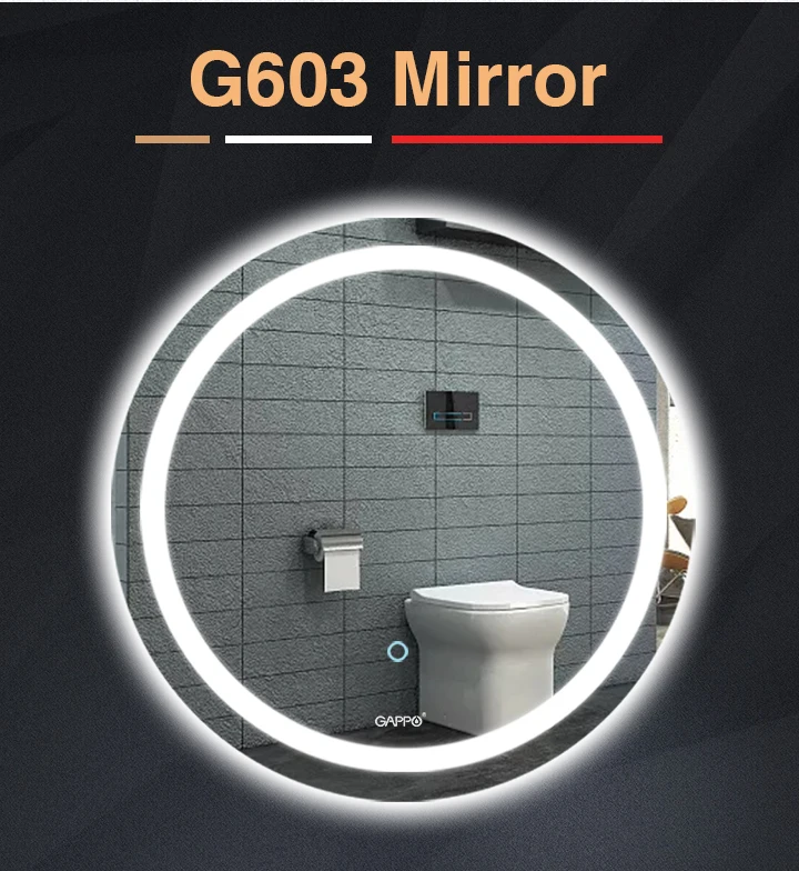 Gappo светодиодный светильник для ванной, зеркало для макияжа, светильник s, зеркало для ванной, прямоугольное зеркало для ванной, светодиодный светильник