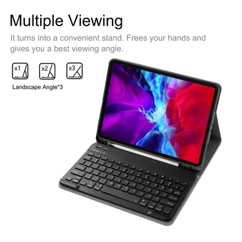 

11 Inch Wireless Bluetooth Tablet Collapsible Keyboard Case for iPad Pro11(2020)/ iPad Pro11(2018)
