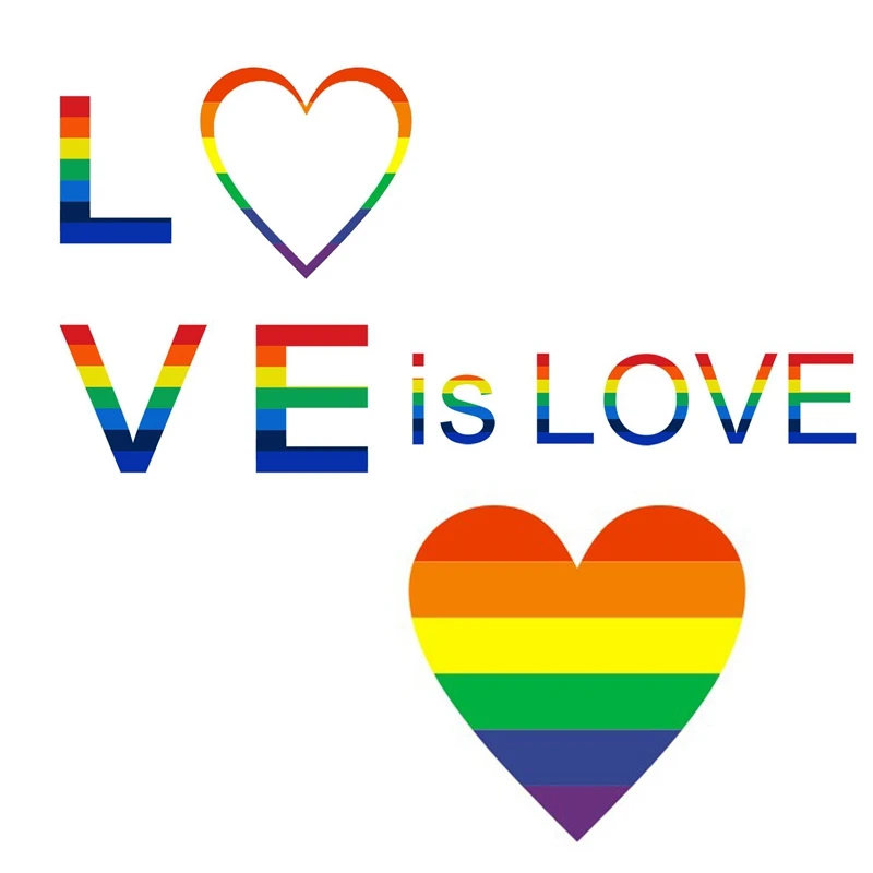 Gay Pride Stickers-500-наклейки Love Rainbow в форме сердца, Pride этикетки типа «флажок» для подарков, рукоделия, запечатывания конвертов, 1,6