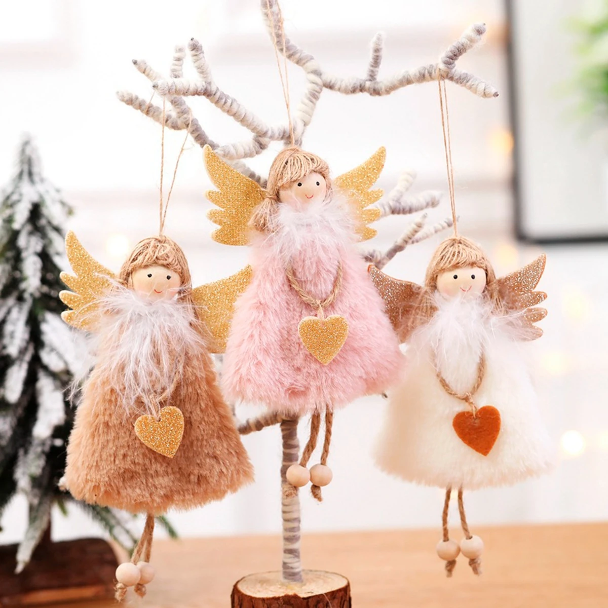 QIFU, рождественские куклы-ангелы, рождественские украшения для дома, Navidad, Санта Клаус, Рождественские елочные украшения, натальные подарки