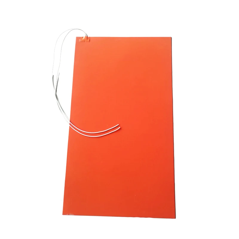 120V 2600W 530*990*1.5mm Silicone Vessel Heater adhesive 1 side 1000mm lead wire