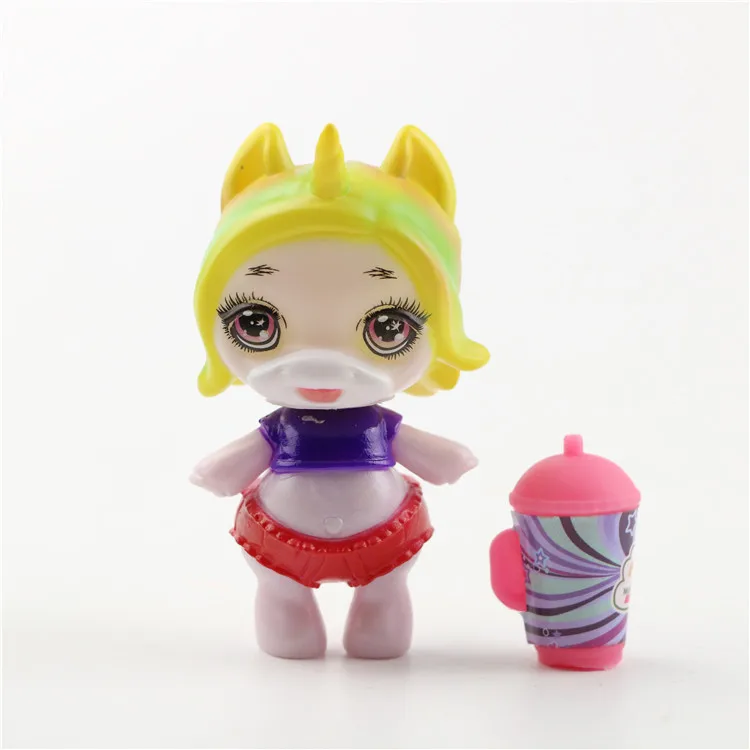 8 Models/set  hairpin silicone Poopsie Slime unicorn cute doll toys Boys Girls Baby Birthday  Funny Gifts