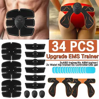 

EMS Ab Abdominal Muscle Stimulator Hip Trainer Lifting Buttock Electrostimulation Toner Home Gym Fitness Equipment Training Gear