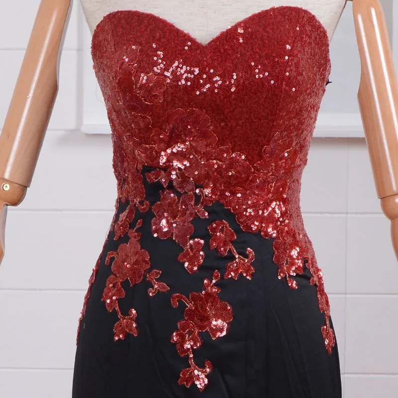 Vestido de festa, платье для выпускного вечера, сексуальное платье, новинка, стильное, милое, красное, с блестками, с аппликацией, на спине, официальное платье подружки невесты