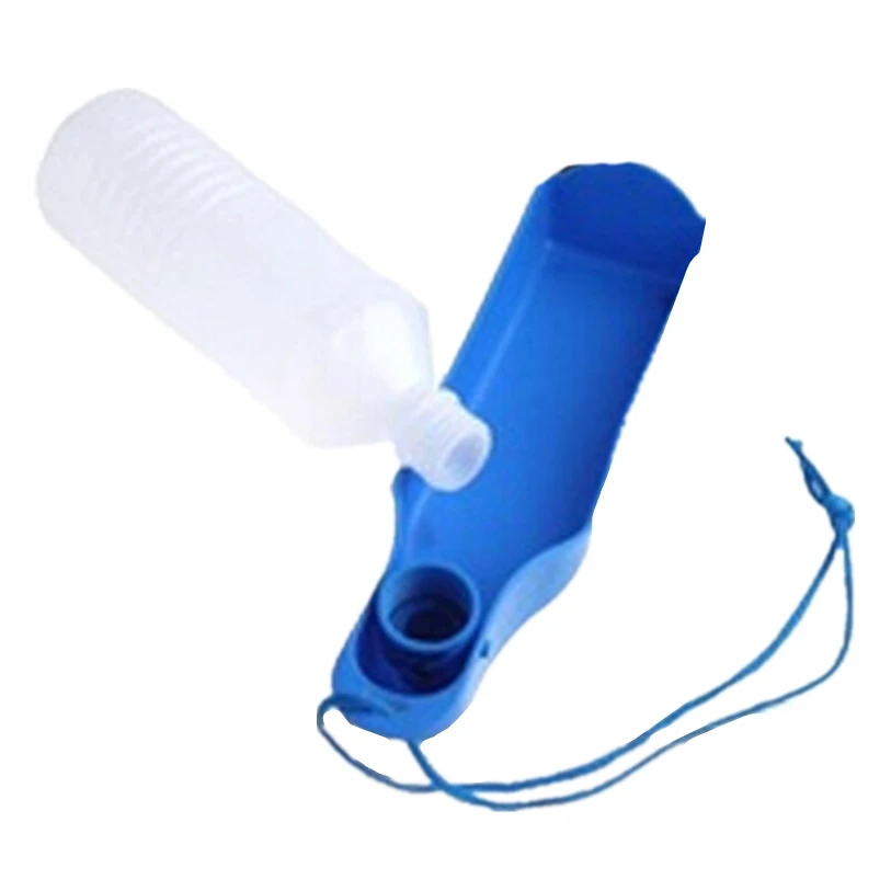 250500ml Dog Water Bottle Feeder With Bowl Plastic Portable Water Bottle Pets Outdoor Travel Pet Drinking Water Feeder noFB18 (3)
