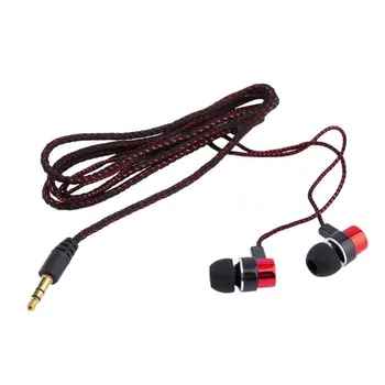 

Earphone Braided Wiring Super Bass In Ear Music Earphone HIFI Stereo Earbuds Noise Isolating Sport Earphones With Mic