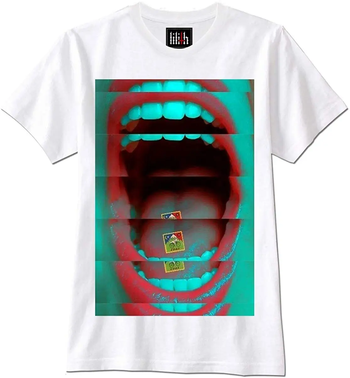 Рубашка FGHFG TFGHFG LSD Lips Acid MDMA XTC Cali California | Мужская одежда