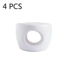 4 шт. чехол на дверные ручки пластиковая Антистатическая Съемная круглая ручка для дверей крышка Анти-открывающийся чехол для ухода за ребенком