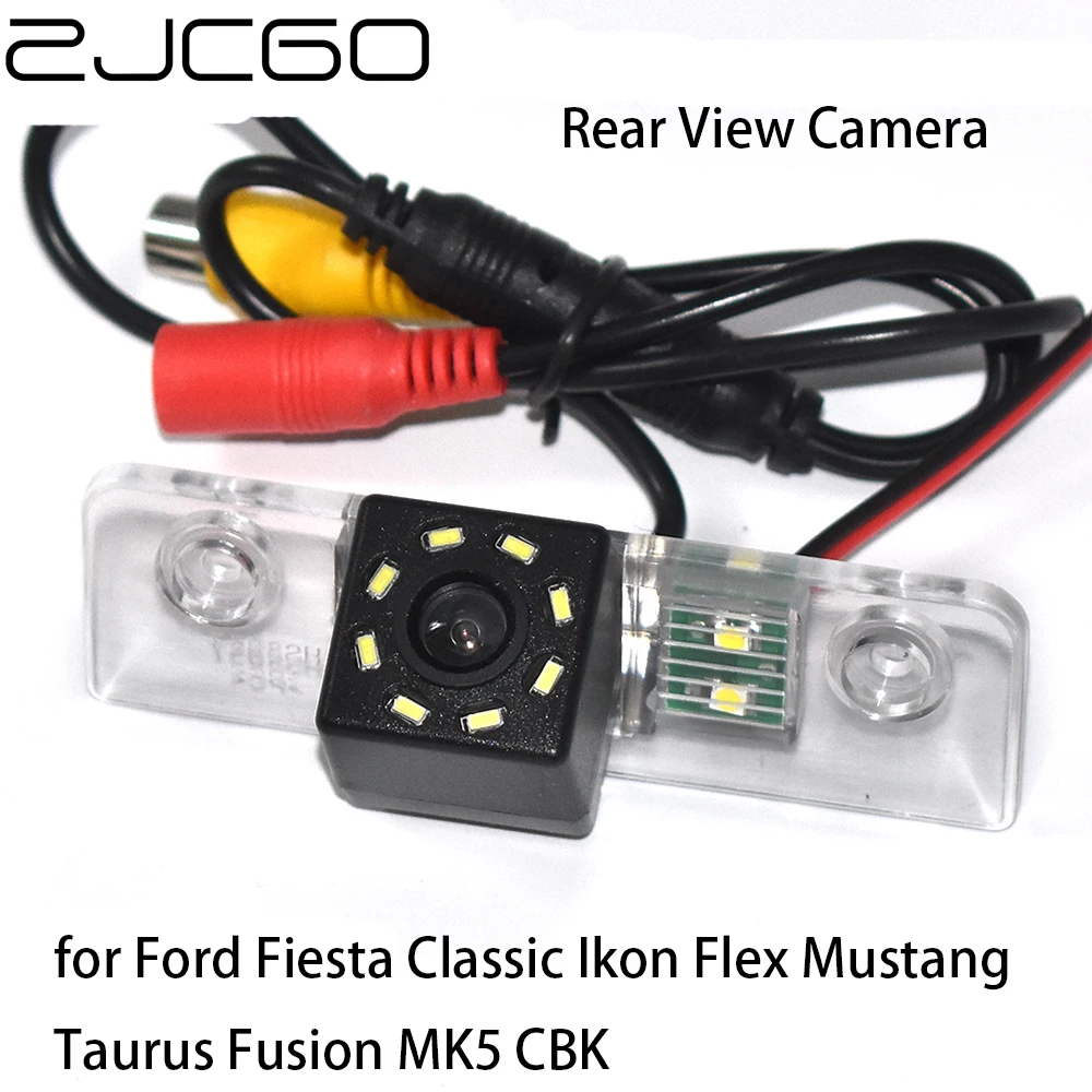 

ZJCGO CCD Car Rear View Reverse Back Up Parking Waterproof Camera for Ford Fiesta Classic Flex Mustang Taurus Fusion MK5 CBK
