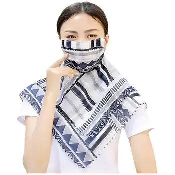 

Outdoor full Face Masks Women Anti Dust Sand Anti Exhaust Sunscreen Face Mask Breathable cool Cycling Mask
