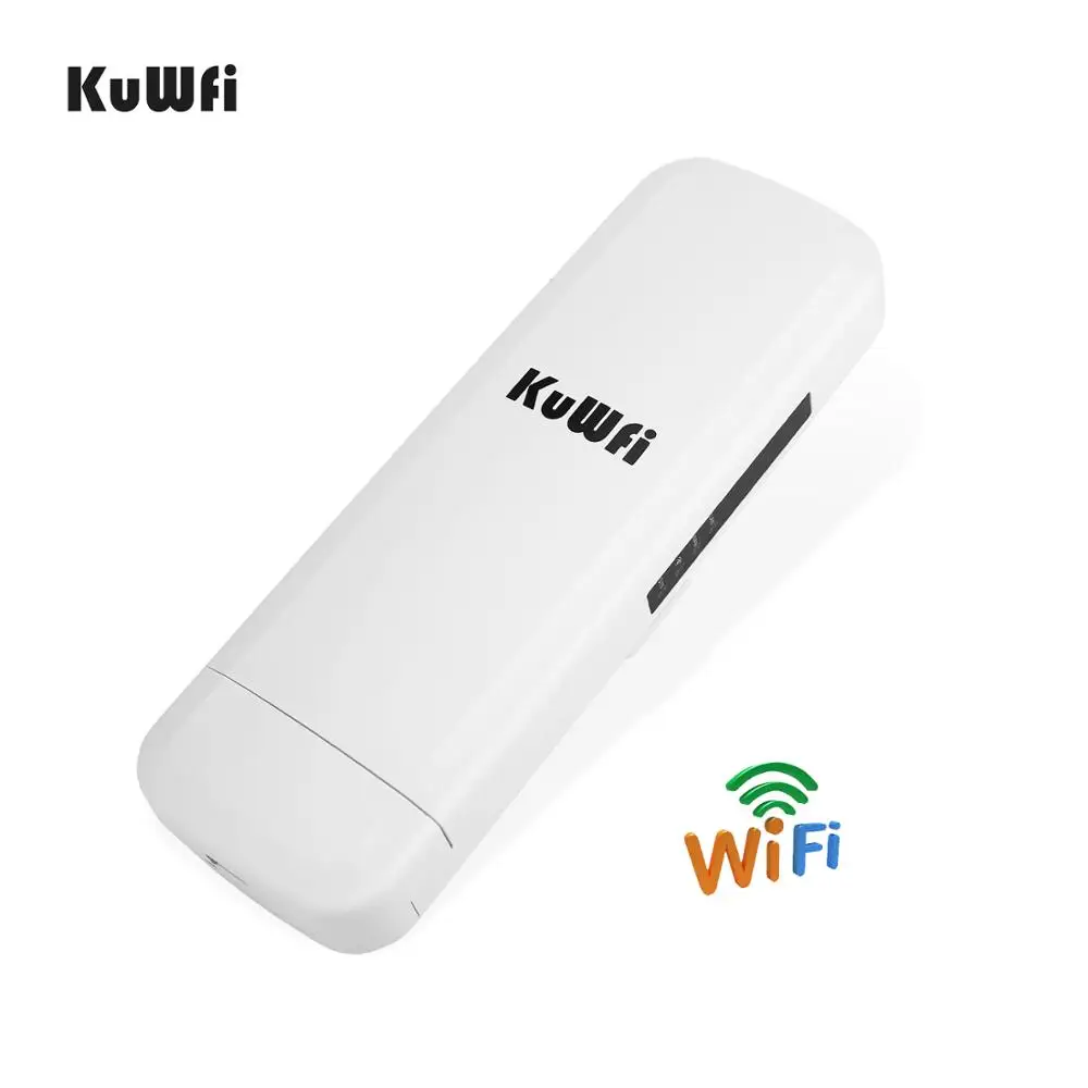 Kuwfi 3 Км 2.4 Г 300 Мбит / с Wi Fi Маршрутизатор CPE Wifi повторитель Удлинитель Беспроводная