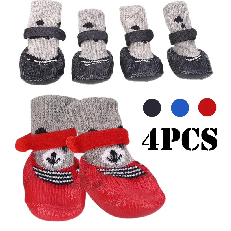 Носки для домашних животных, носки для собак, S/M/L, 3 цвета, прочные, кавайные, практичные, водонепроницаемые, аксессуары, одежда, Декор, теплые