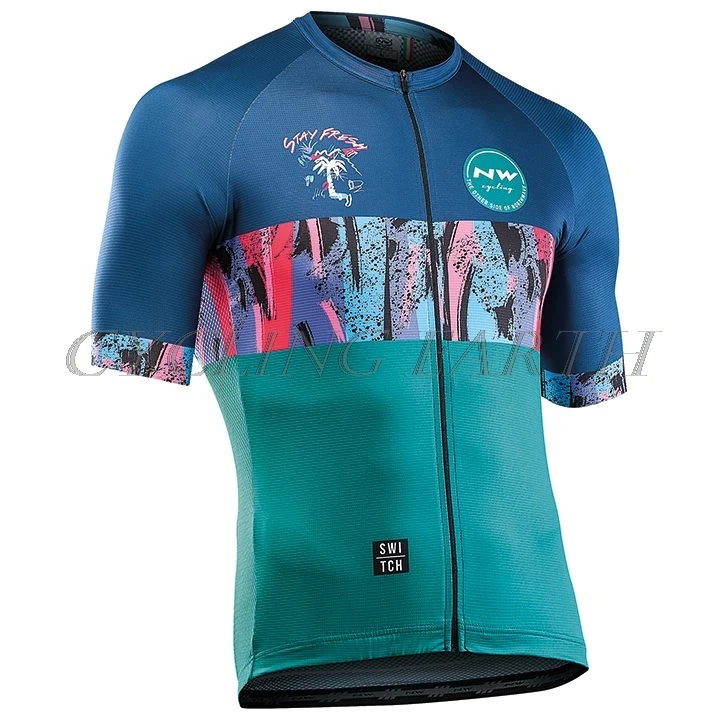 Northwave 2020 Men short sleeve cycling jerseys NW Tops Shirt Summer Bike Clothing shirts MTB SKY blue Bicycle Wear Sport wear