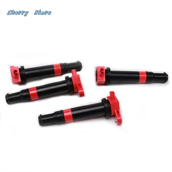 

New 4Pcs 27301-26640 Red Ignition Coil For 2006-2011 HYUNDAI ACCENT KIA RIO5 KIA RIO L4 1.6L 5C1586 178-8290 E999 52-1841 IC579