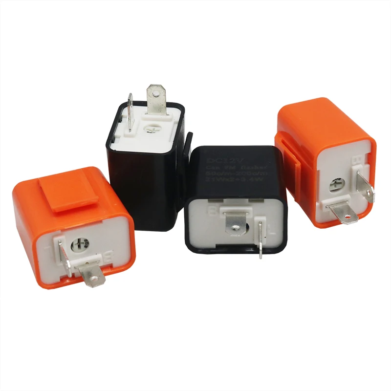 12V 2 Pin LED Flasher Frequency Relay Turn Signal Indicator Motorcycle