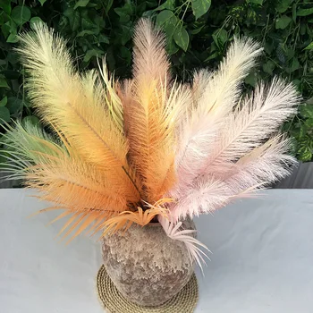 

Wedding Decoration dig Phragmites Pampas Grass Large Real Natural Dried Plants Flower Family Bouquet Arrangement Free Shipping