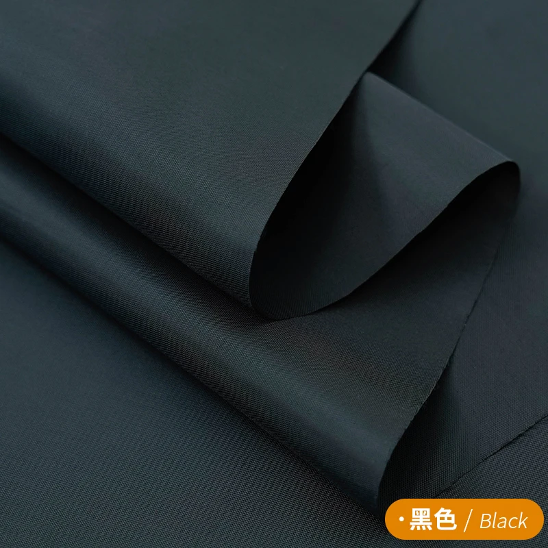 Dressmaking Anti Static Polyester Lining Fabric - Black