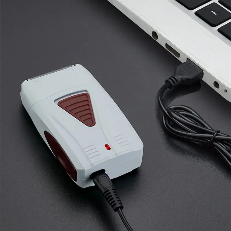 USB перезаряжаемая бритва Сильная Двойная сеть электробритва портативная возвратно-поступательная бритва зарядка Одиночная сеточная электрическая бритва