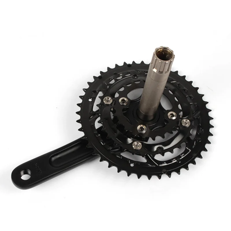 Велосипедный Кривошип 2 speed 38T 24T Plate 104BCD MTB велосипед BSA алюминиевый сплав с нижними