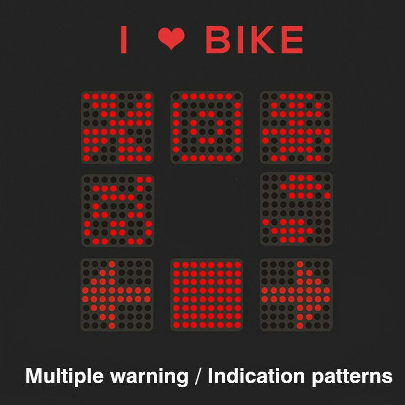 64LED велосипедный светильник с автоматическим указателем поворота Задний светильник USB MTB велосипедный Предупреждение ющий светильник велосипедный фонарь задний светильник