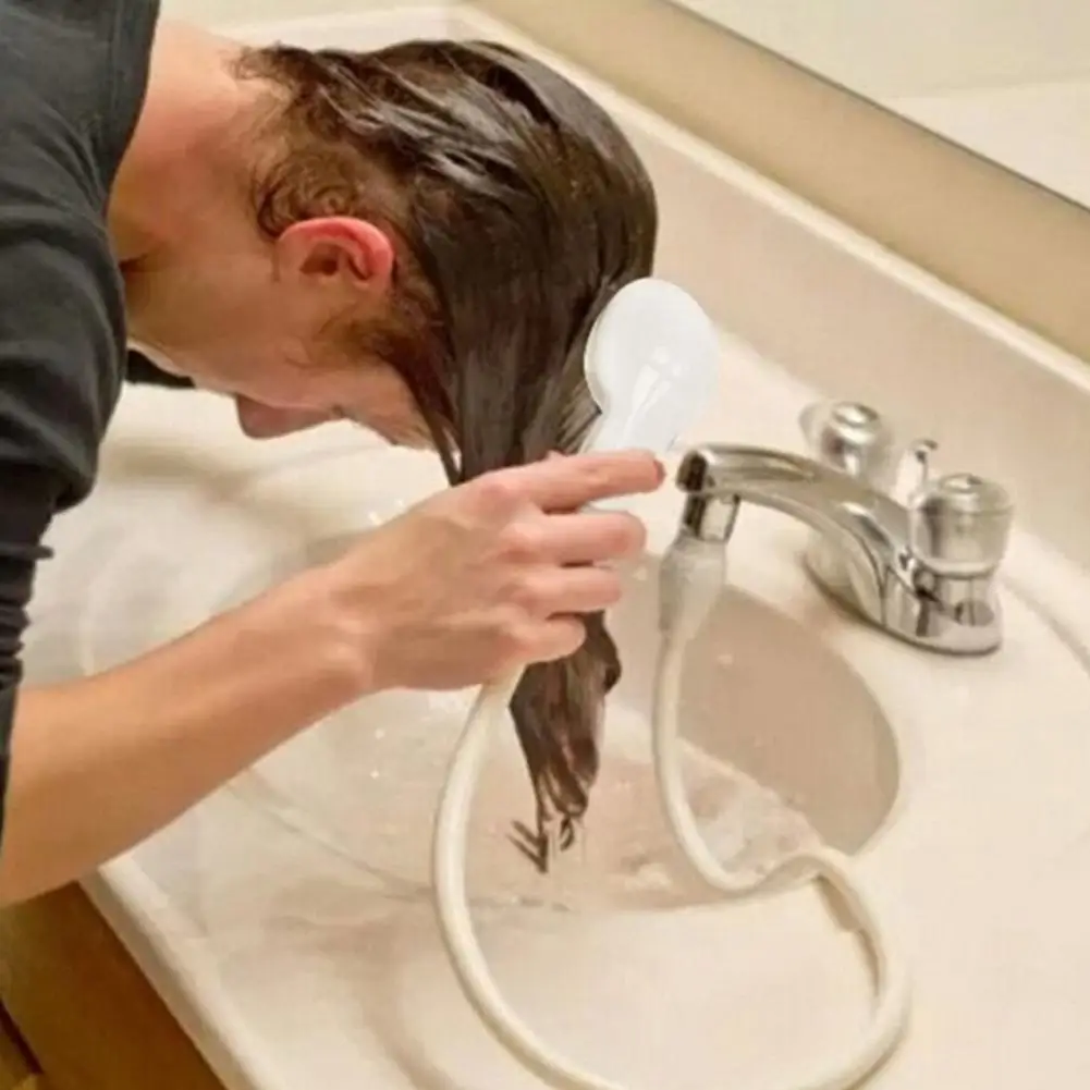 Dog Shower Head Spray Drains Strainer Pet Bath Hose Sink Washing Hair Pet Hairdresser Hair Wash Pet Push Saving Shower Hot Sale