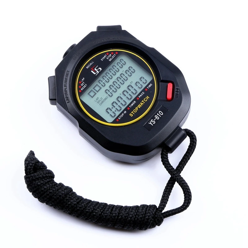 

YS Professional Digital Stopwatch Timer Multifuction Handheld Training Timer Portable Outdoor Sports Running Chronograph Stop Wa