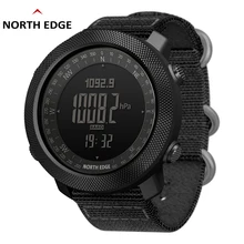 North Edge Apache мужские Смарт часы альтиметр барометр компас термометр Underwter 50 м водонепроницаемые плавательные военные часы