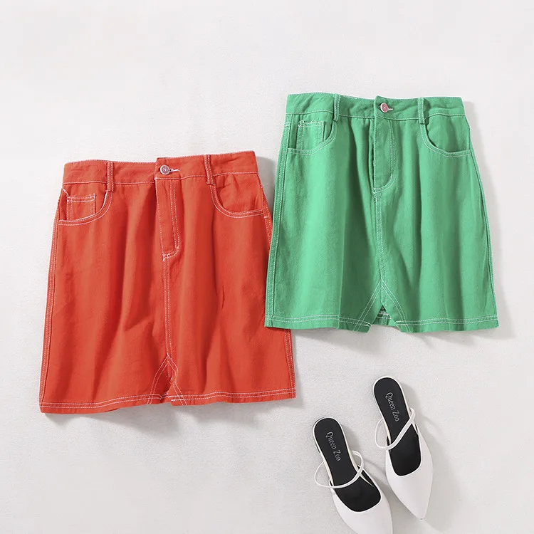 

Special Offer Women's Dress Processing College Style High-waisted Irregular Slimming Skirt 8.15