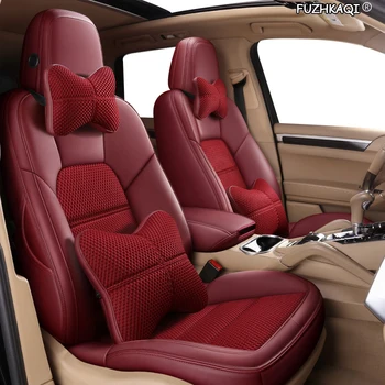 

FUZHKAQI Custom Leather car seat covers For BMW 7 Series F01 F02 F03 F04 G11 G12 E65/66 X1 E84 F48 F49 Automobiles Seat Covers