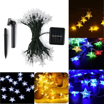 

solar String Light 20/50/100 Led Star Fairy For Wedding Decorations Christmas Tree Decorations lights Holiday Outdoor decoration