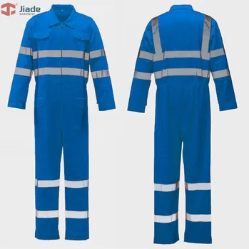 

Men's Long Sleeve High Visibility Safety Coverall Reflective Men's Work Reflective Coverall Workwear