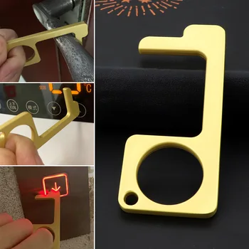 

12 pcs Antivirus Bacteria Isolation Car Keychain Portable Avoid Contact Door Openers Safety Multi-use Keychains Nurse keychain