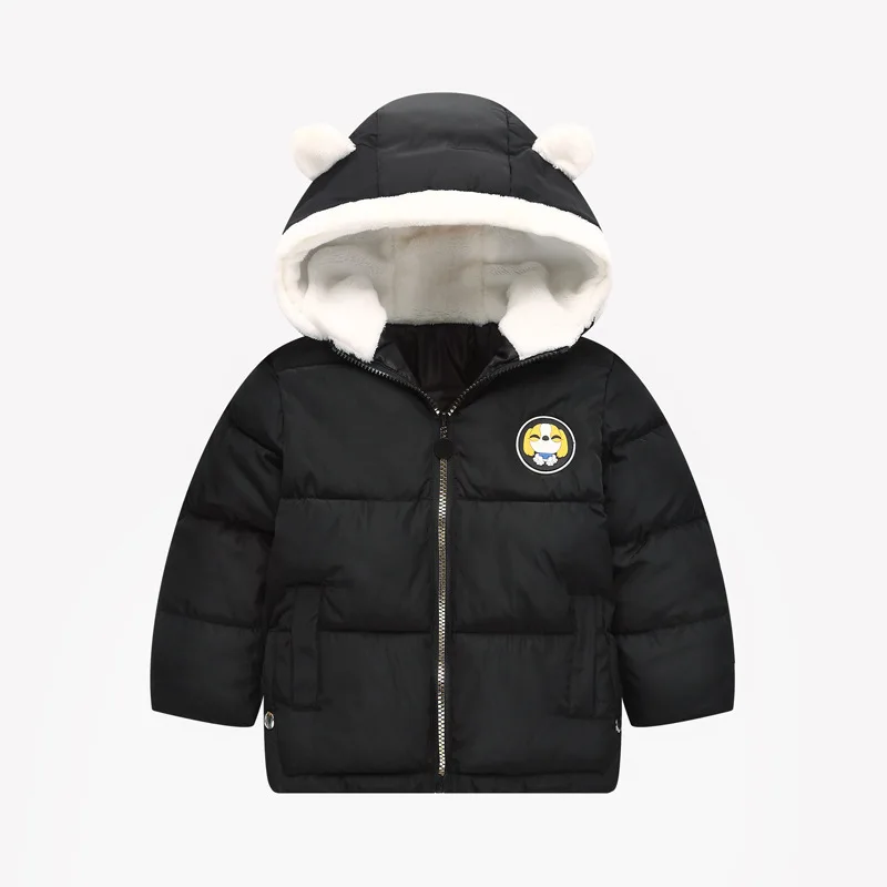 K39-YCY6Black A15/пальто для малышей; зимние куртки для мальчиков; Новинка года; Осенняя верхняя одежда; пальто с капюшоном; Одежда для новорожденных; Детский Теплый зимний комбинезон - Цвет: K39-YCY6Black