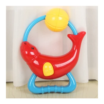 

New Style Cute Dolphin Handbell Bell Play Game Fun Baby Toy Development Intelligence Christmas Birthday Gift