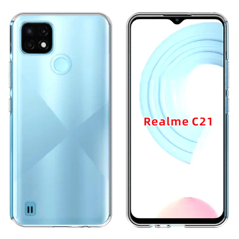 Funda transparente ultrafina para móvil, carcasa transparente de TPU para OPPO Realme C11 RMX2185, para Realme 8 8 Pro C11 C21 C20
