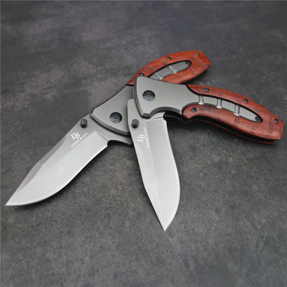 8 &quotбрендовый коричневый складной нож с деревянной ручкой тактический армейский